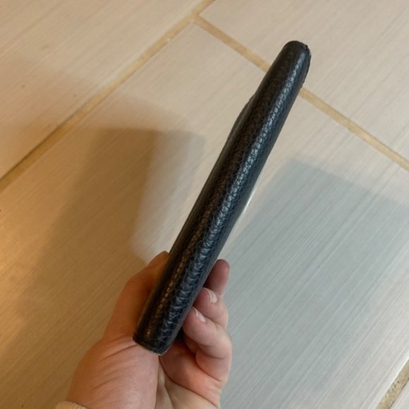 Kate Spade Black Pebble Leather Scallop Trim Wallet Leewood Place Tavy - Picture 4 of 12